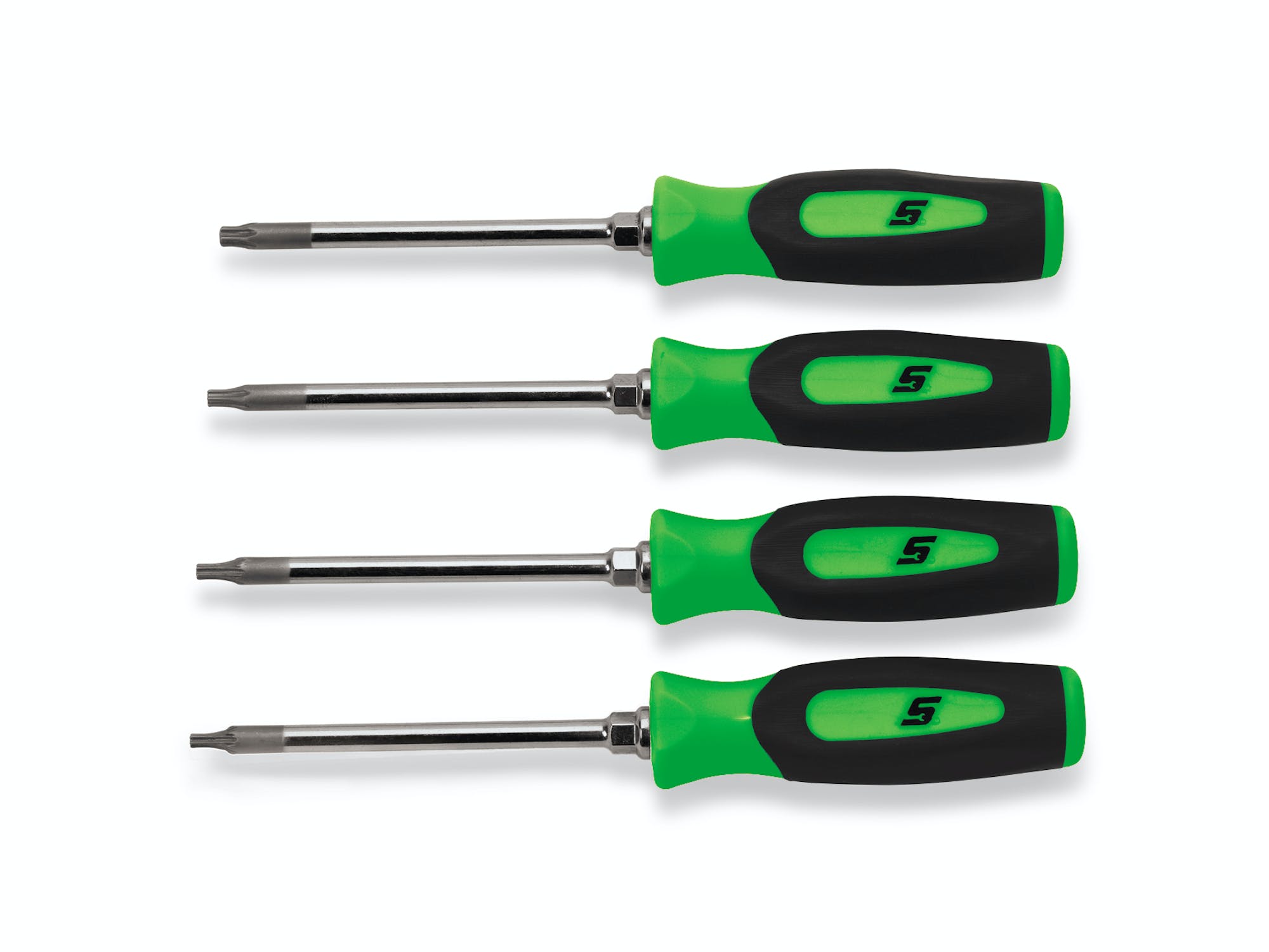 4 pc TORX® Instinct® Soft Grip Mini-Tip Screwdriver Set (Green) | SGTX40BG 4 pc TORX® Instinct® Soft Grip Mini-Tip Screwdriver Set (Green) | SGTX40BG